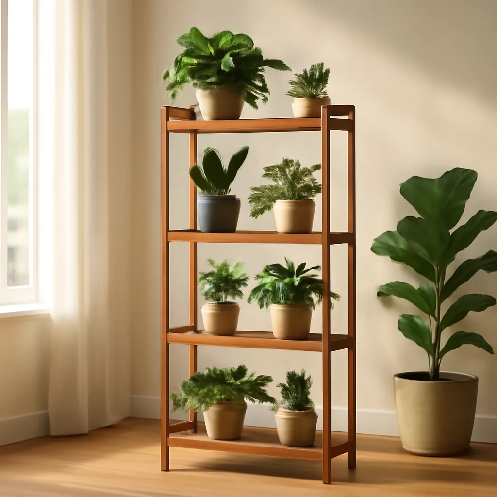 Guide d'achat : Étagère à plantes pour un jardin intérieur – Utilisation au jardin (IA)