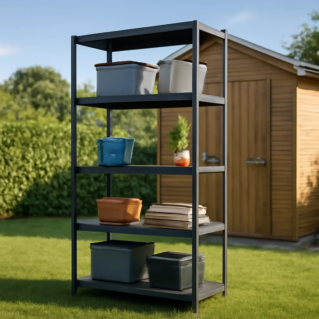 Guide d'achat : Étagère pour abri de jardin idéale – Utilisation au jardin (IA)
