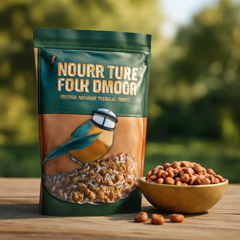 Guide d'achat de nourriture pour oiseaux avec cacahuètes – Utilisation au jardin (IA)