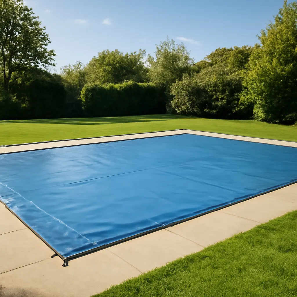 Acheter une piscine avec bâche - Guide complet pour bien choisir – Utilisation au jardin (IA)