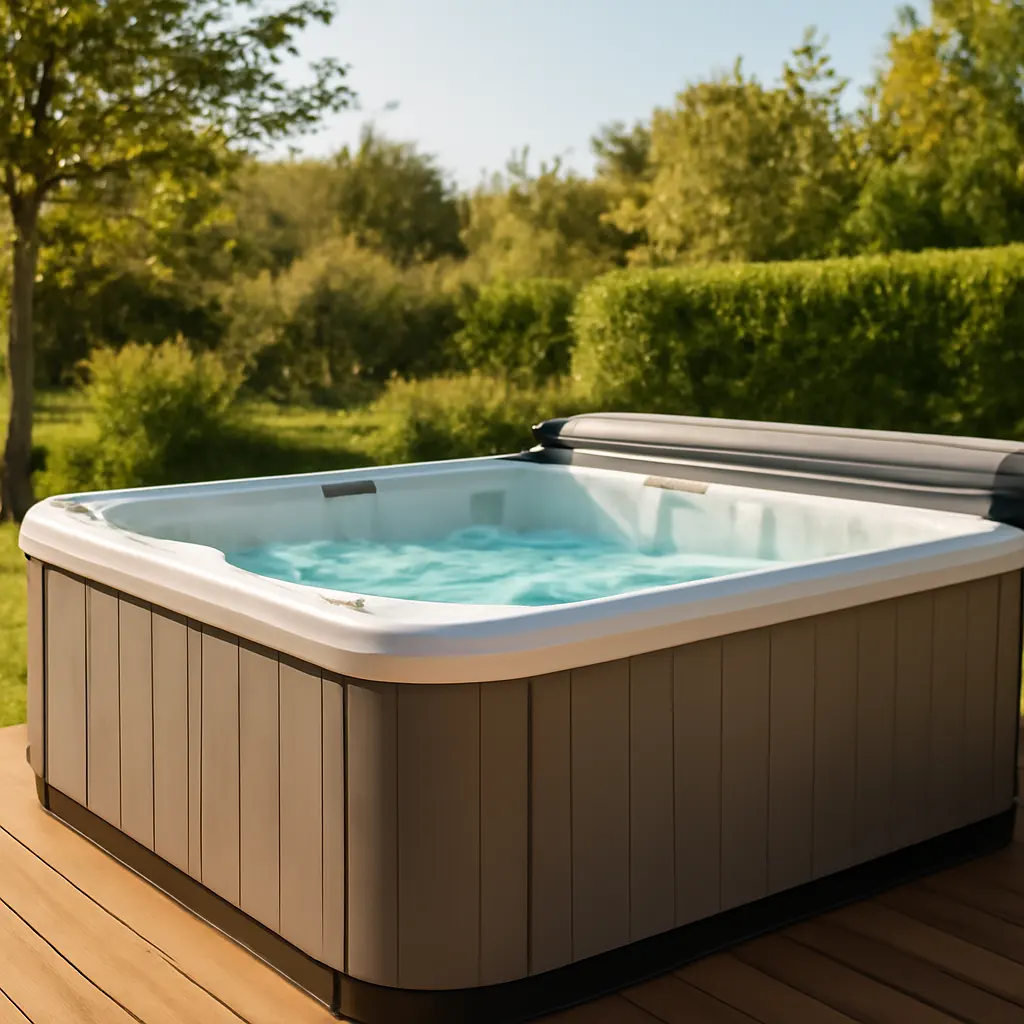 Spa de jardin : comparatif des modèles tendance – Utilisation au jardin (IA)