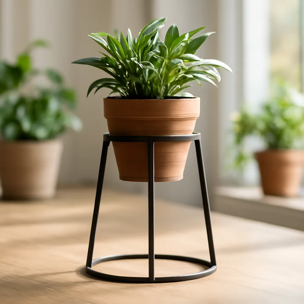 Guide d'achat : support pour pot de fleurs en métal – Utilisation au jardin (IA)