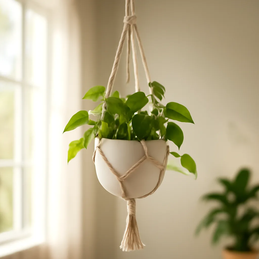Guide d'achat sur les suspensions pour plantes – Utilisation au jardin (IA)
