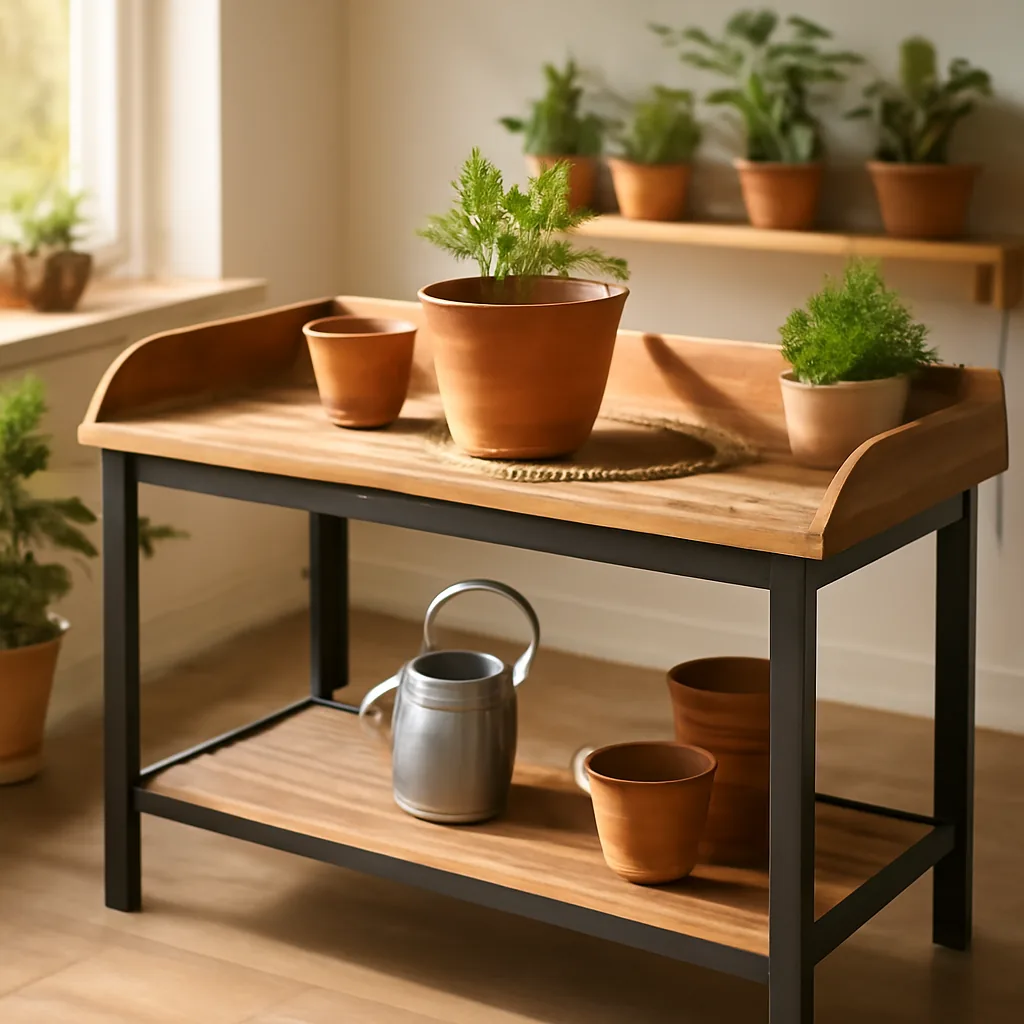 Guide d'achat : table de rempotage idéale pour vos plantes – Utilisation au jardin (IA)