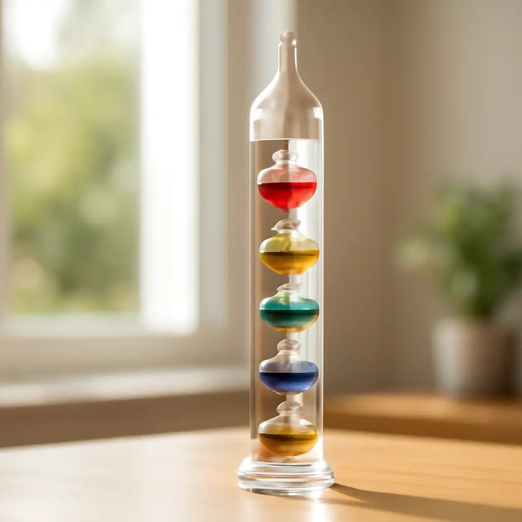 Guide d'achat : thermomètre de Galilée de qualité – Utilisation au jardin (IA)